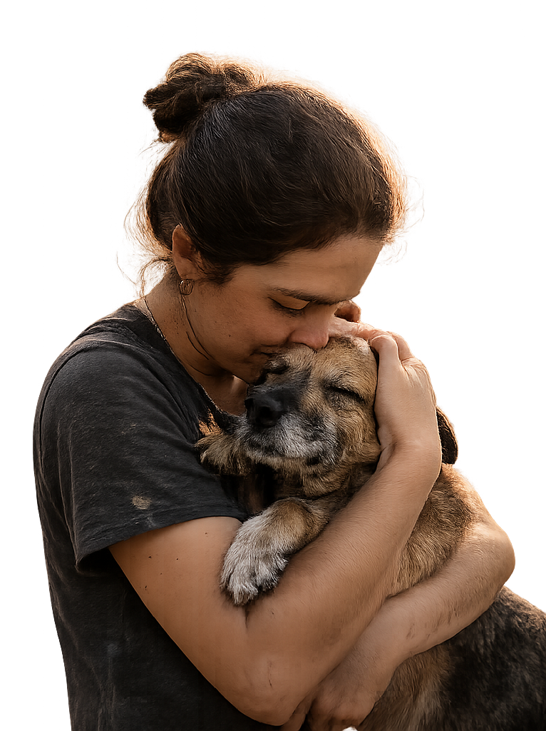chica-con-perro